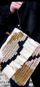 Large Hobo woven clutch